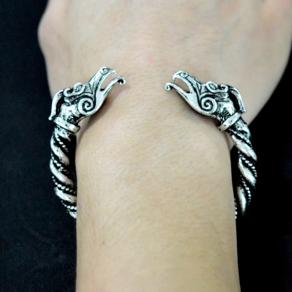 Viking Dragon Norse Stainless Steel Pagan Bracelet